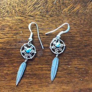 Dream catcher earrings